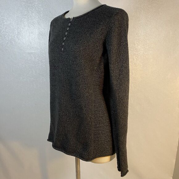 Sundance sz L Gray Homestead Henley Sweater - Picture 3 of 8